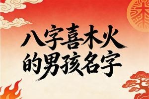 八字喜木火的男孩名字