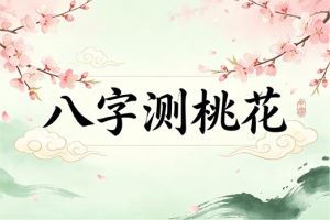 八字测桃花