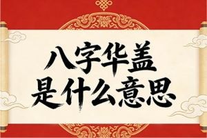 八字华盖是什么意思