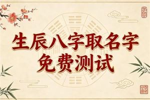 生辰八字取名字免费测试