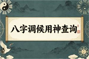 八字调候用神查询