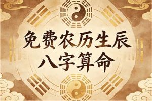 免费农历生辰八字算命