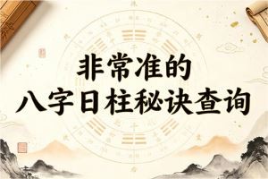 非常准的八字日柱秘诀查询