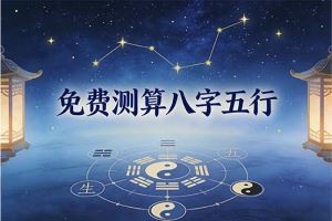 免费测算八字五行