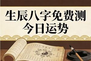 生辰八字免费测今日运势