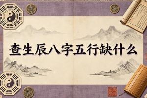 查生辰八字五行缺什么