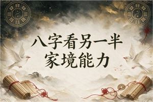 八字看另一半家境能力