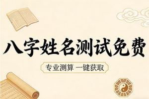八字姓名测试免费