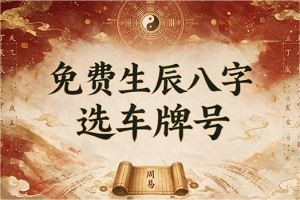 免费生辰八字选车牌号