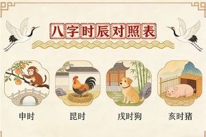八字时辰对照表
