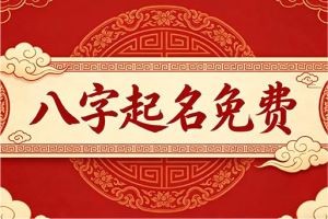 八字起名免费