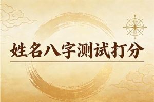 姓名八字测试打分