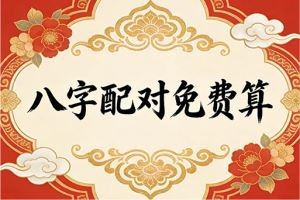 八字配对免费算