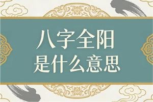 八字全阳是什么意思