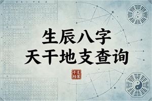 生辰八字天干地支查询