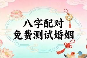 八字配对免费测试婚姻