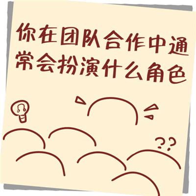 你在团队中扮演什么角色?