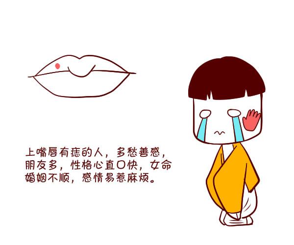 嘴巴上长痣有何寓意？