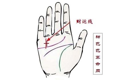 财运线上有十字纹代表会破财，不破财便伤人！