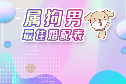 属狗男最佳婚配表