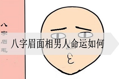 八字眉面相男人命運如何